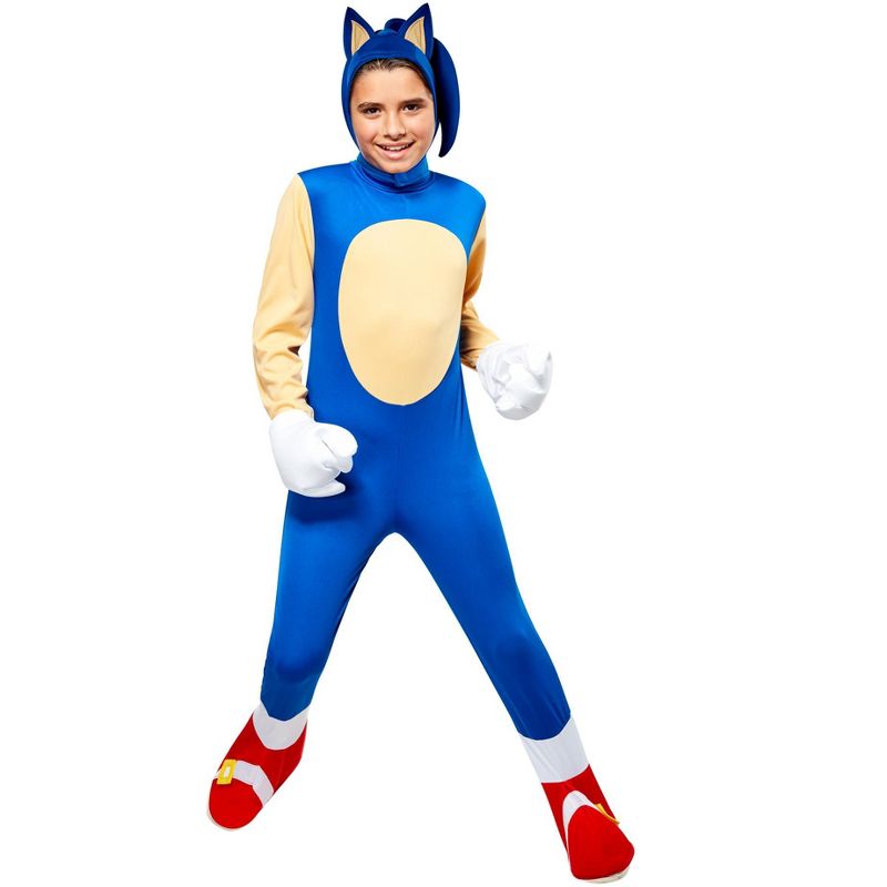 Rubie's Sonic the Hedgehog Boy's Deluxe Halloween Costume, 1 of 5