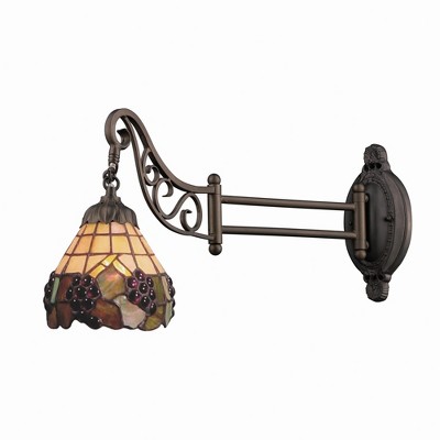 Elk Home Lorne Quay 1 - Light Swing Arm Lamp in  Tiffany Bronze
