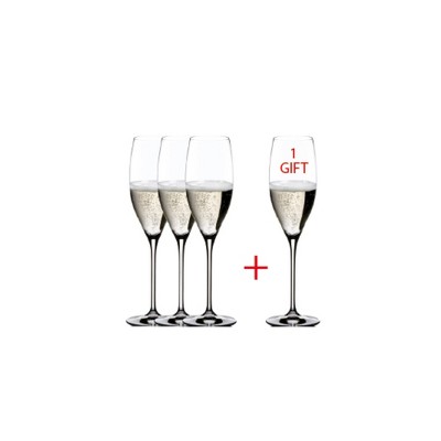 Riedel 9oz 4pk Crystal Vivant Champagne Flutes : Target