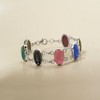 Ross-Simons Multi-Stone Scarab Bracelet in Sterling Silver - 4 of 4