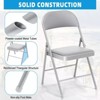 SUGIFT 6 Pack Padded Folding Chairs with Steel Frame, Portable Metal Folding Chairs for Office, Kitchen, Dining, and Events, Supports 330 lbs - 4 of 4