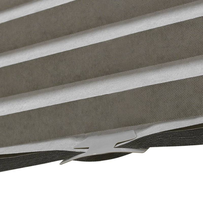 36&#34;x72&#34; Lumi Home Furnishings Light Filtering Pleated Fabric Window Shade Gray, 4 of 10