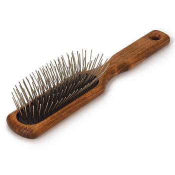 #1 All Systems Oblong Pin Brush Wood Handle