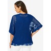 Jessica London Women's Plus Size Crochet Cardigan - 3 of 4