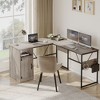 Bestier L Shaped Desk 95" Computer Corner Desk Long Table with Storage for Home Office - 2 of 4
