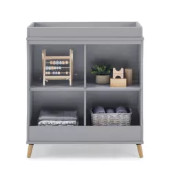Delta Children Jordan Convertible Changing Table and Bookcase - Gray