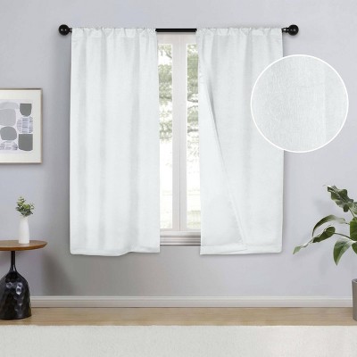 Bohemian Textured Room Darkening Semi-Blackout Curtains, Set of 2 by Blue Nile Mills