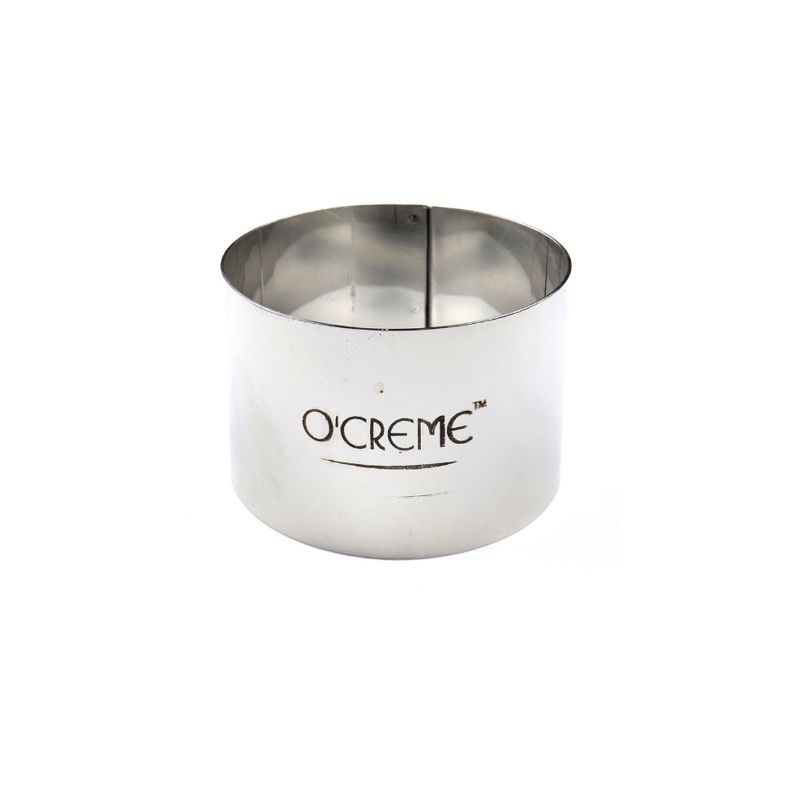 O'Creme Cake Ring, Stainless Steel, Round, 3" dia x 1-3/4" High, 1 of 4