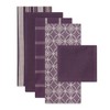Design Imports  Eggplant Asst Dishtowel & Dishcloth Set/5 - 2 of 4