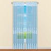 Collections Etc Vintage Rose Lace Sheer Window Curtain Panel 56" x 84" Blue - 2 of 2