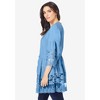 Roaman's Women's Plus Size Illusion Lace Big Shirt - image 4 of 4