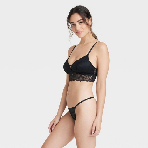 Women's Lace And Mesh String Thong - Auden™ : Target