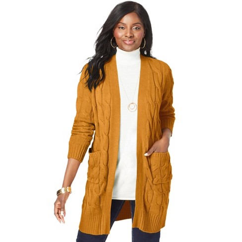 Plus size mustard cardigan sweater hotsell