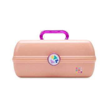 Caboodles Pretty in Petite Makeup Box, Two-Tone Periwinkle on Pink, Hard  Plastic Organizer Box, 2 Swivel Trays, Fashion Mirror, Secure Latch for  Safe