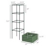 Okak Self-Watering Raised Garden Bed with Trellis, Tomato Planter Box for Climbing Vines/Vegetables/Flowers, Outdoor Proof - 4 of 4