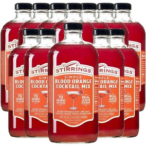 Stirrings Simple Blood Orange Cocktail Mix 750ml Bottles - Real Juice No Preservatives - 70 Calories - Drink Mixer - 1 of 3