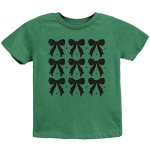 The Juniper Shop Coquette Black Bows Collage Distressed Youth Short Sleeve Tee - 1 of 4