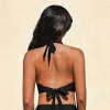 Women's Chic Plunge Halter Bikini Top with Tie Details - Cupshe - 3 of 4