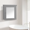 Teamson Home Stratford Removable Medicine Cabinet Gray : Microfiber, Machine Washable, Non-Slip Backing - 3 of 4