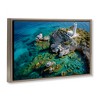 Stupell Industries Lighthouse with Seaside Rocks Floating Frame Canvas Art - 2 of 4