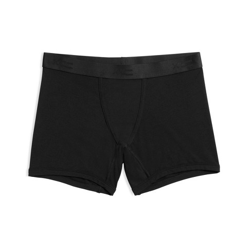 Tomboyx Boxer Briefs Underwear, 4.5 Inseam, Organic Cotton Rib Stretch  Comfortable Boy Shorts (xs-6x) Black Medium : Target