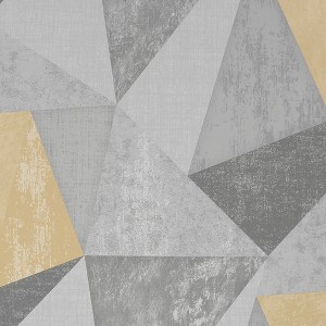 Shard Grey and Ochre Wallpaper - 1 of 4