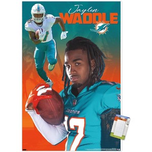 Trends International NFL Miami Dolphins - Jaylen Waddle 21 Unframed Wall Poster Prints - 1 of 4