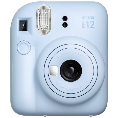 Fujifilm Instax Mini 12 Instant Camera Pastel Blue + MiniMate Accessory  Bundle & Compatible Custom Case + Fuji Instax Film Value Pack (50 Sheets)
