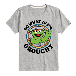 Boys' - Sesame Street - So What If Im Grouchy Short Sleeve Graphic T-Shirt - 1 of 4