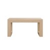 Homy Casa Rectangular Dining Table, Natural Oak – Modern Minimalist Solid Design - 4 of 4