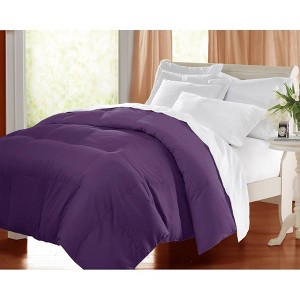 Twin Microfiber Down Alternative Comforter Purple - Blue Ridge Home Fashions