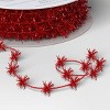 36' Christmas Tinsel Ribbon Red - Wondershop™ - 3 of 3