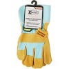 Kinco  Women's Small Aqua Cotton-Blend Canvas Fabric Back Golden Suede Palm Glove - 2 of 2