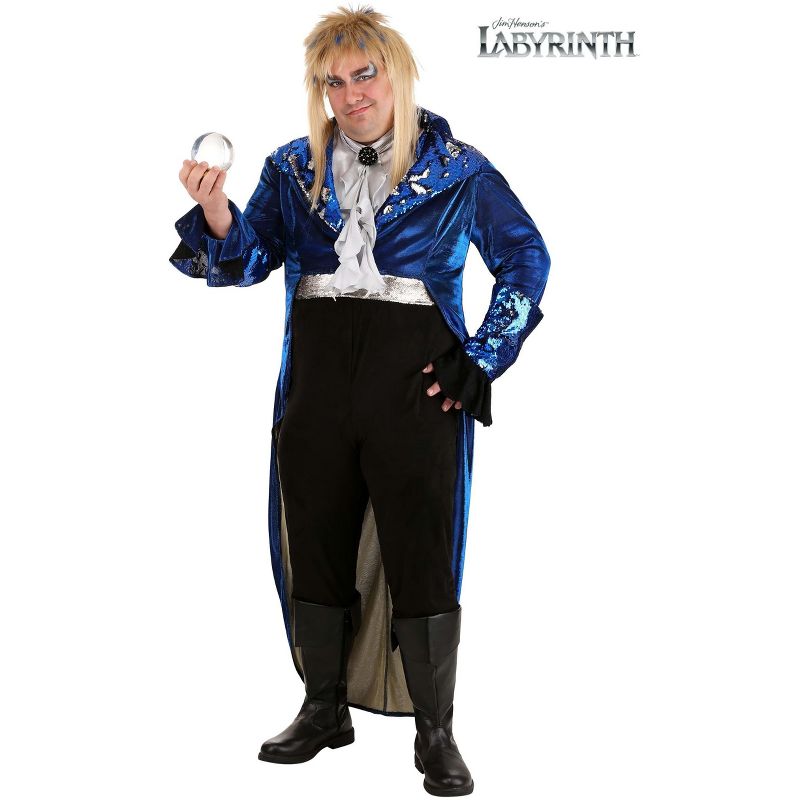 HalloweenCostumes.com Labyrinth Deluxe Plus Size Jareth Adult Costume, 5 of 7