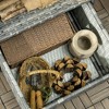Resenkos Waterproof PE Plastic Rattan Wicker Storage Organizer, Indoor Outdoor Spa, and Hot Tub Accessory Storage, 2 Shelves, 1 Basket Drawer, Gray - 3 of 4