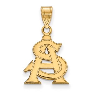 Black Bow Jewelry 14k Yellow Gold Arizona State Sun Devils NCAA Medium Pendant - 1 of 3