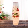 Stony Creek 11.75 In Happy Snowman Pre-Lit Lg Vase Christmas Lighted Glass Accent , Christmas Decor Winter Snowflakes (1PC) - 2 of 4