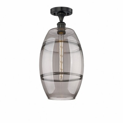 Vaz - 1 Light Semi-Flush Mount In Industrial Style-18.63 Inches Tall and 10 Inches Wide
