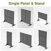1-Piece 46.8in.W x 71.37in.H Black Rectangle Outdoor Metal Screen Decorative Art Panel - 2 of 4