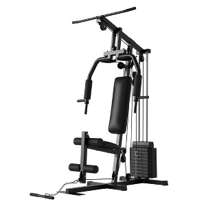 Home Gym, Multifunctional Home Gym System, Home Gym Station with 100LBS Weight Stack, All in One Workout Machine for Full Body Strength Training - 1 of 4