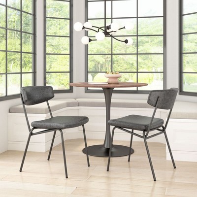 Zuo Charon Dining Chair (Set of 2) Vintage Black