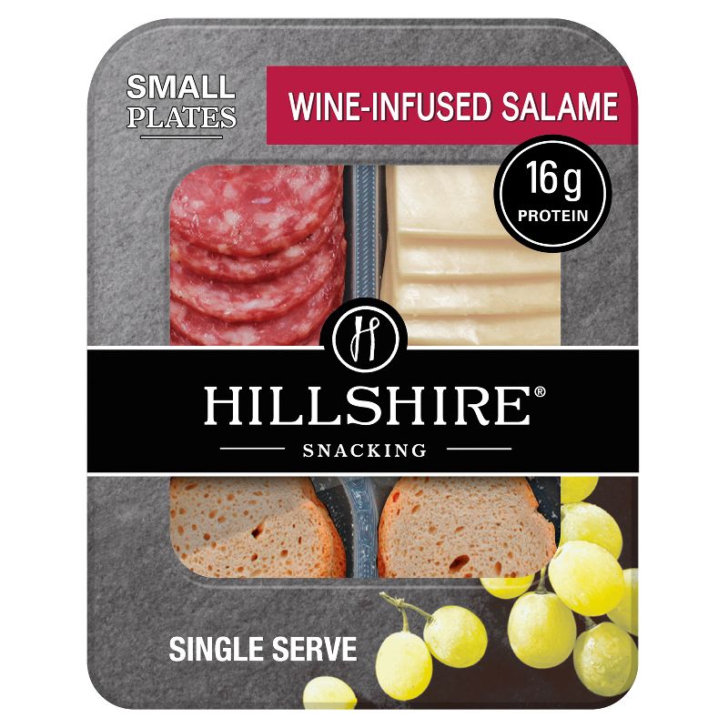 Hillshire Snacking Wine Infused Salame Cheese and Crackers Small Plate - 2.76oz, 1 of 7