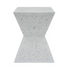 MOEPISY Outdoor End Table White - 3 of 4