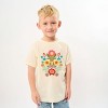 The Juniper Shop Folk Art Florals Distressed Youth Short Sleeve Tee - M - Cream - 3 of 4