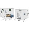 Sweet Jojo Designs Boy Set of 2 Kids' Decorative Fabric Storage Bins Construction Truck Green Blue and Grey - 3 of 4