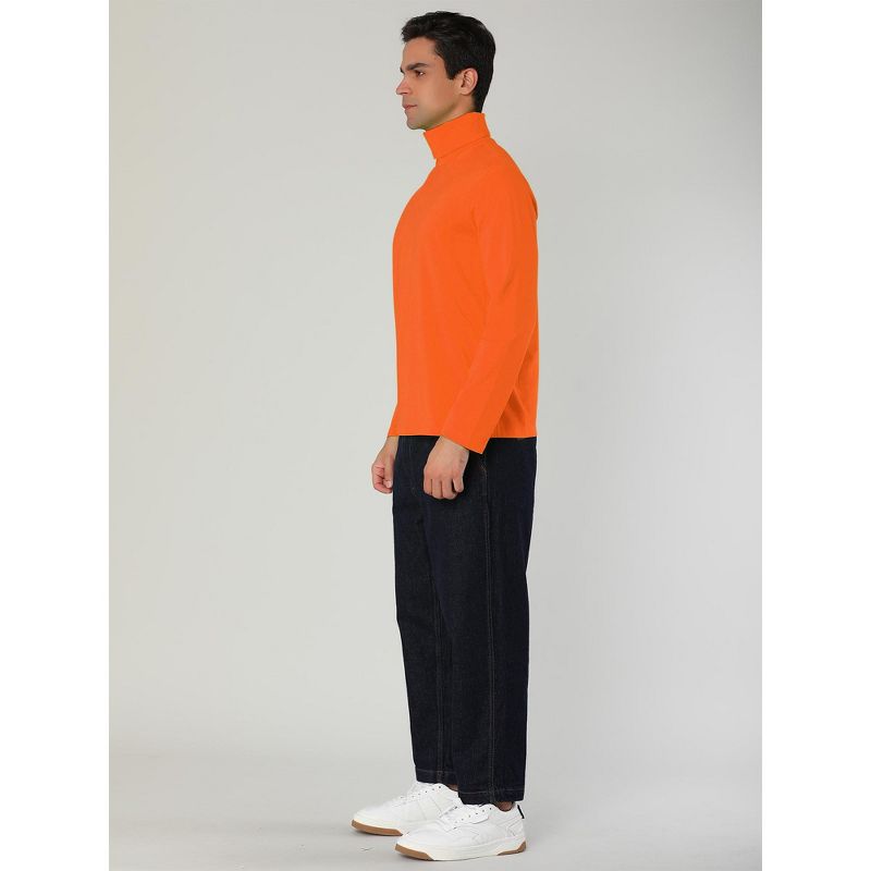 Lars Amadeus Men's Slim Fit Long Sleeve Pullover Turtleneck Sweater, 4 of 7