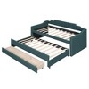 YOOCOZZ Twin Size Upholstered Daybed with Trundle and Three Drawers - 3 of 4