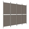 vidaXL 4-Panel Room Divider Anthracite 78.7"x70.9" Fabric - 2 of 4