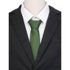 INSPIRE CHIC Men's Solid Color Classic Textured Neck Ties for Formal - 4 of 4