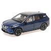 BMW iX Blue Metallic 1/18 Diecast Model Car by Minichamps - 2 of 3